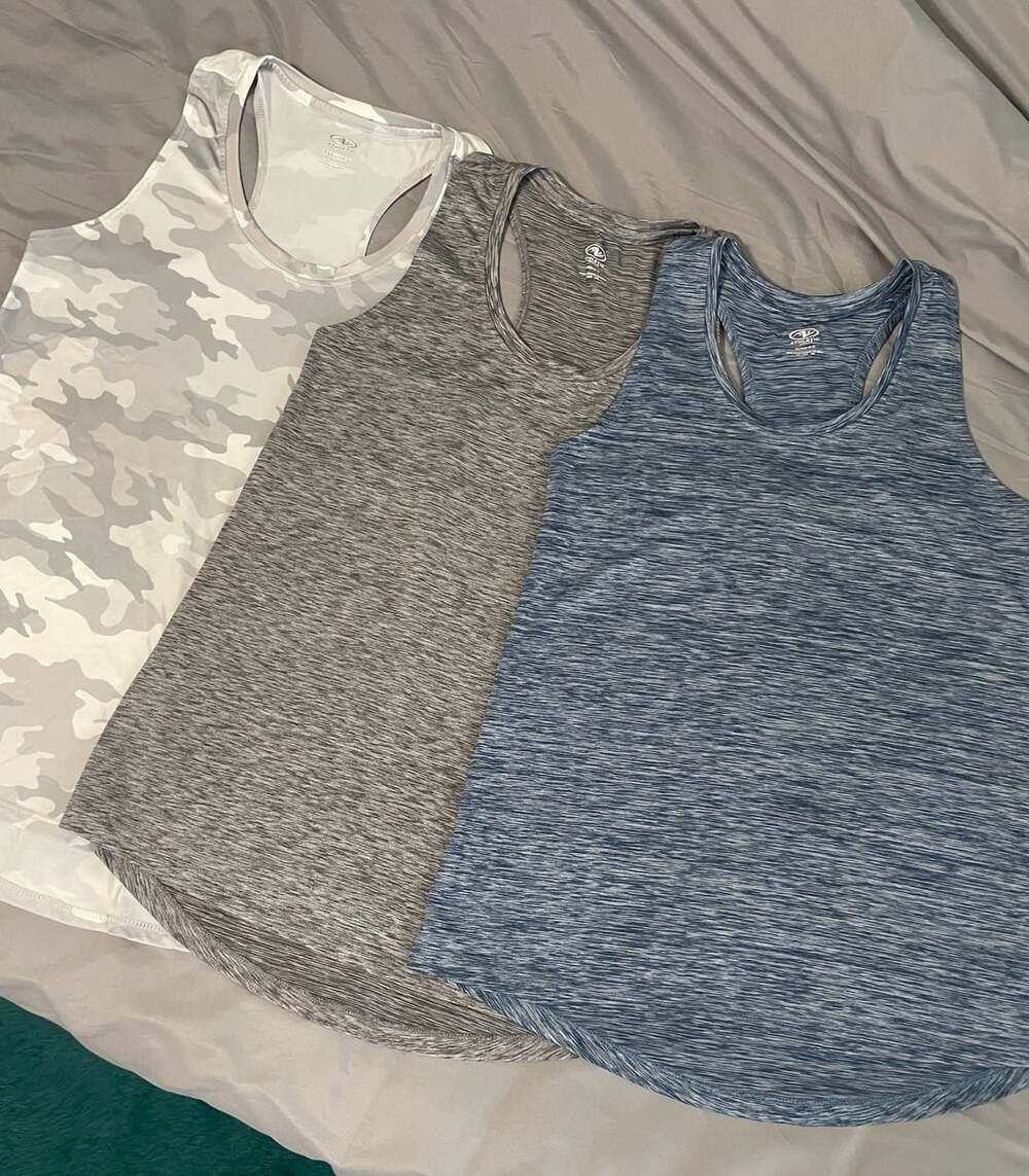 Athletic Works Women's Active Racerback Tank Tops Lot of 3